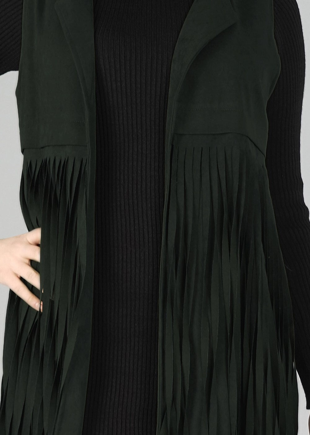 Tesettür giyim HAKİ 5938 YELEK