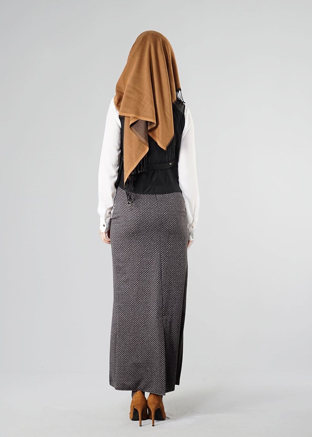 Tesettür giyim SİYAH 6418 YELEK