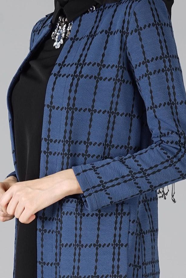 Vêtements hijab  CHECK KNIT CARDIGAN 9257  - TRENDTESETTÜR