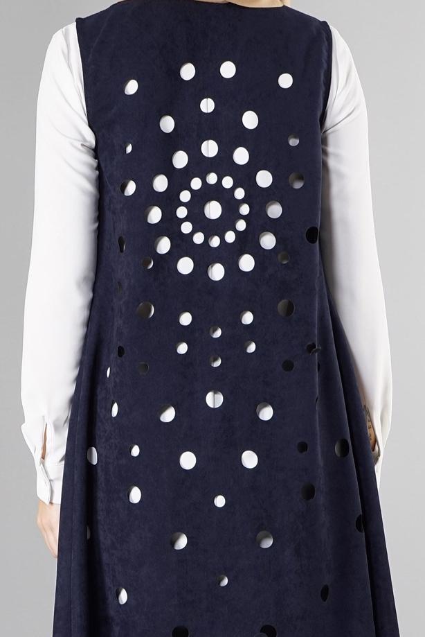 Vêtements hijab  EMBELLISHED SUEDE VEST 9528  - TRENDTESETTÜR