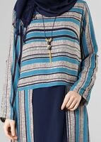 Tesettür giyim MAVİ 1287 TUNİK