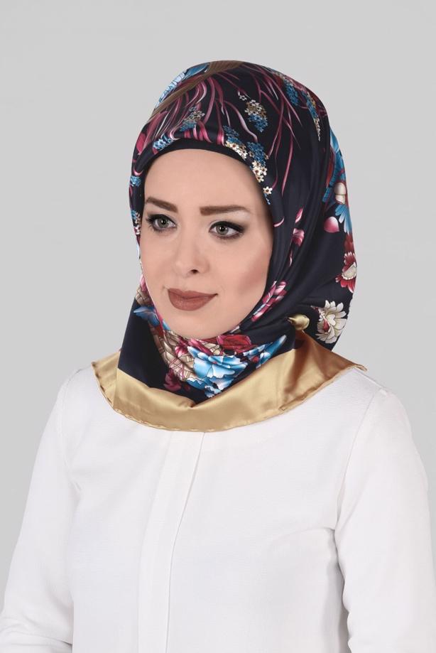 Hijab clothing NAVY BLUE ALVINA SCARF 72005-1  - TRENDTESETTÜR