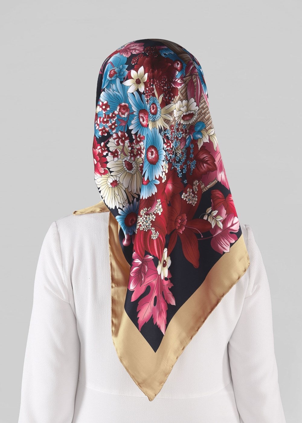 Tesettür giyim LACİVERT T 72005-1 AKEL EŞARP-ALVİNA