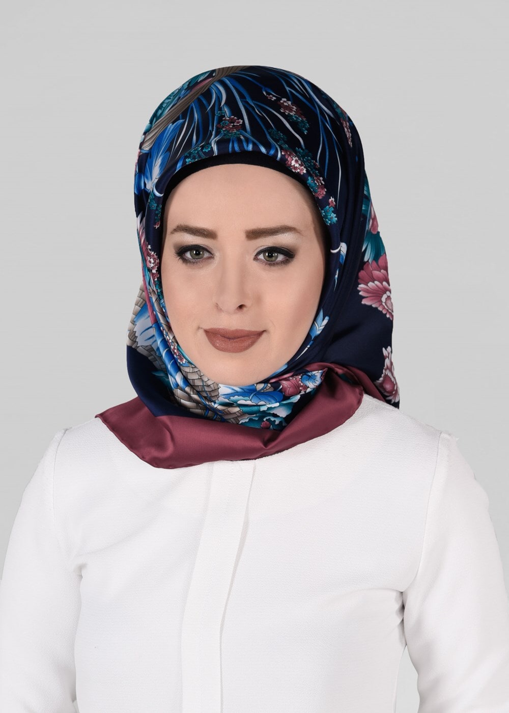 Tesettür giyim LACİVERT T 72005-1 AKEL EŞARP-ALVİNA