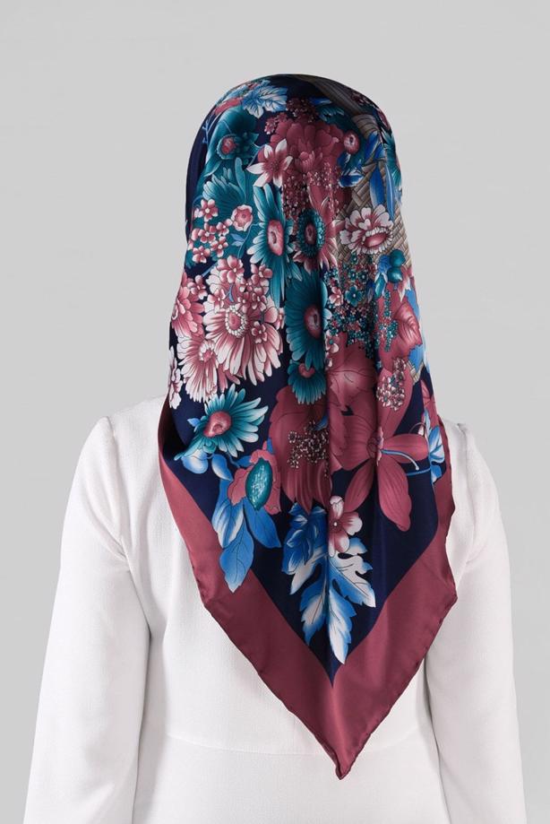 Hijab clothing NAVY BLUE ALVINA SCARF 72005-1  - TRENDTESETTÜR