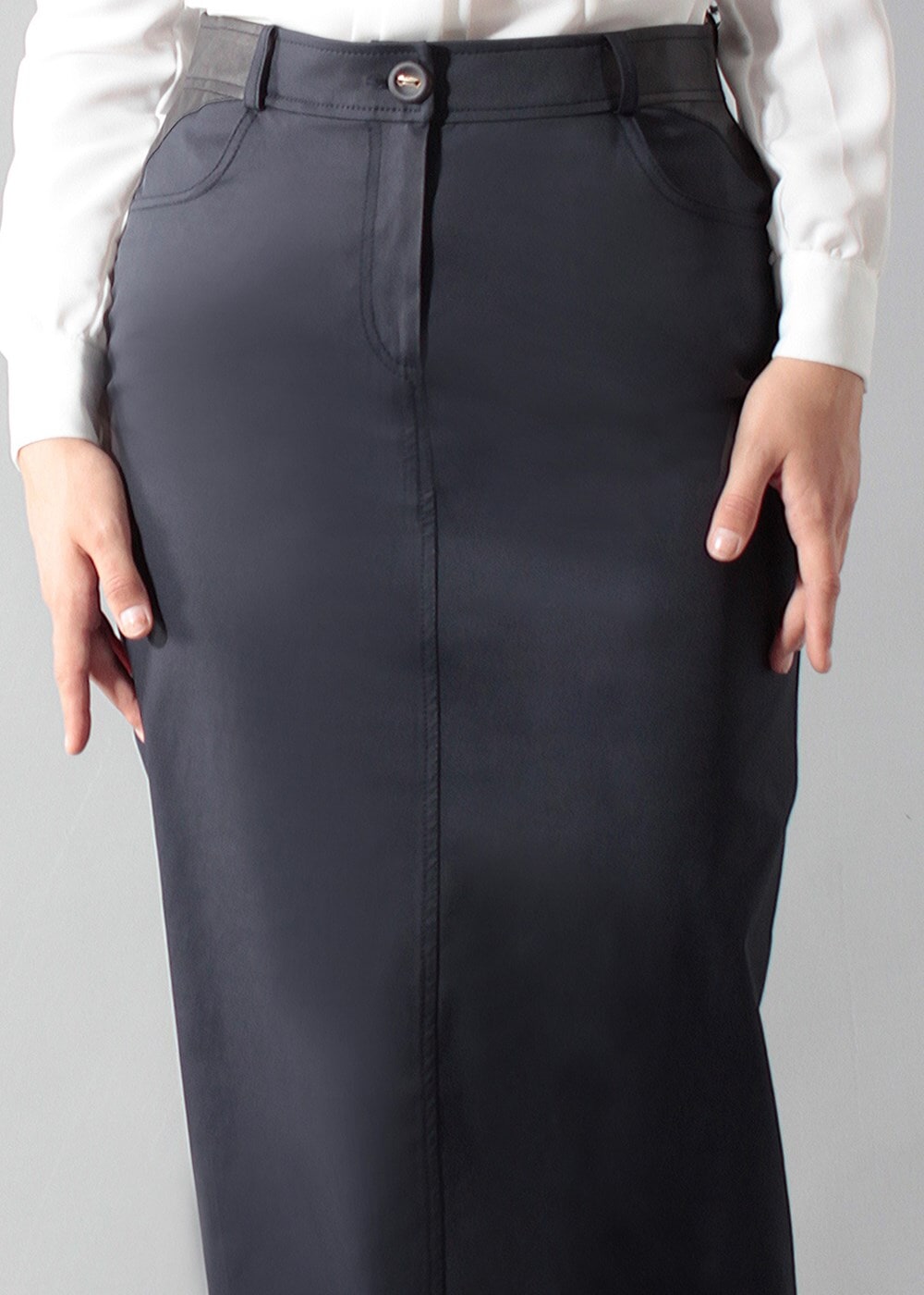 Tesettür giyim LACİVERT 6818 ETEK