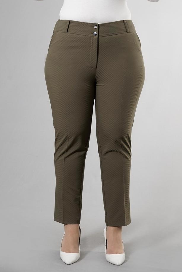 Vêtements hijab KAKI PANTALON EN COUTIL 7908  - TRENDTESETTÜR