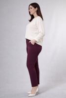 Tesettür giyim MÜRDÜM DÜZ KESİM PANTOLON 7908