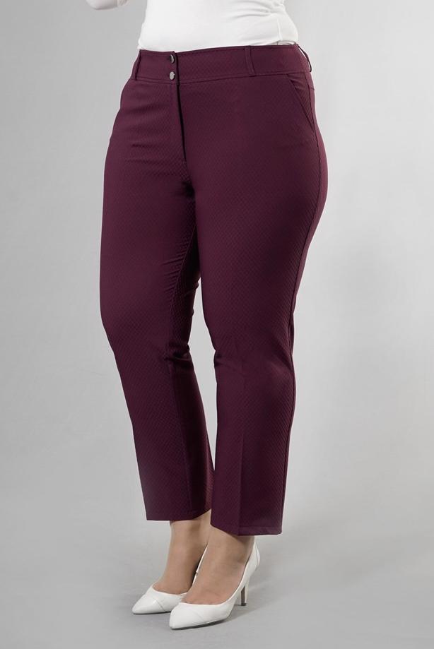Vêtements hijab PRUNE PANTALON EN COUTIL 7908  - TRENDTESETTÜR