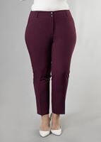 Vêtements hijab PRUNE PANTALON EN COUTIL 7908 