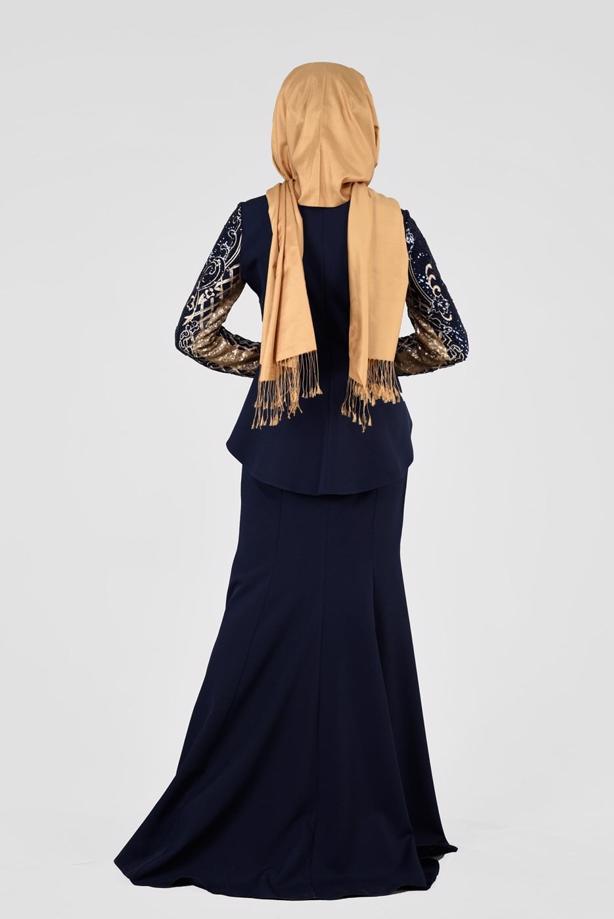 Vêtements hijab  T 00625 Pul Payet Balık Abiye Elbise-Fy Collection - TRENDTESETTÜR