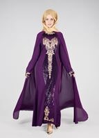 Tesettür giyim MOR T 37525 Fy Collection-Payet Detaylı Abiye Elbise