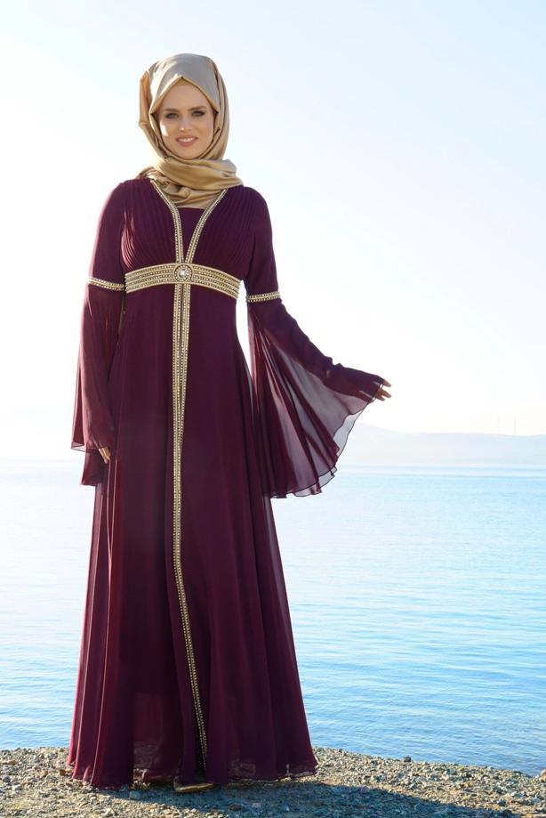 Vêtements hijab  T 59041 Moda Perfect-Hürrem Abiye Elbise - TRENDTESETTÜR