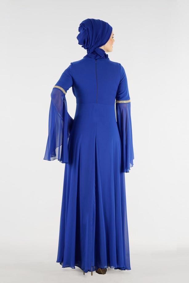 Vêtements hijab  T 59041 Moda Perfect-Hürrem Abiye Elbise - TRENDTESETTÜR