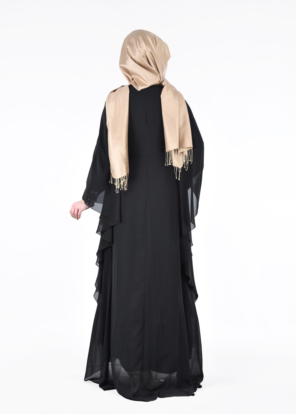 Vêtements hijab NOIR T 86525 Fy Collection- Kösem Abiye Elbise