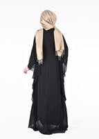 Vêtements hijab NOIR T 86525 Fy Collection- Kösem Abiye Elbise
