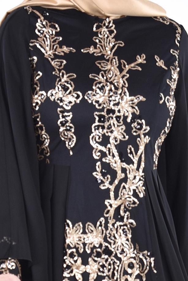 Vêtements hijab  T 86525 Fy Collection- Kösem Abiye Elbise - TRENDTESETTÜR