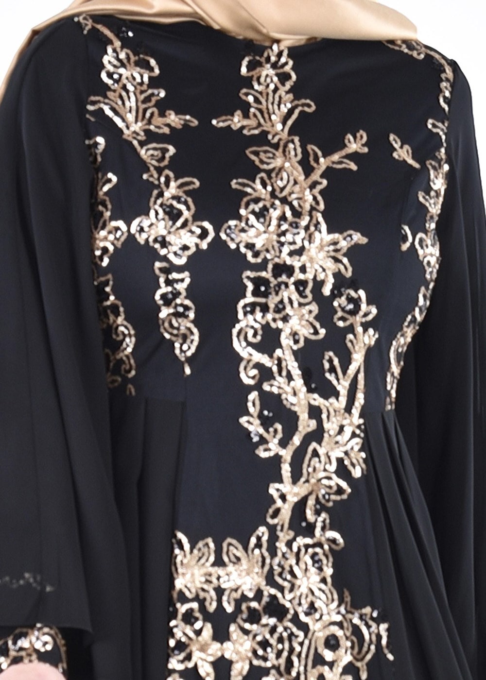 Vêtements hijab NOIR T 86525 Fy Collection- Kösem Abiye Elbise