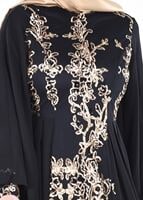 Vêtements hijab NOIR T 86525 Fy Collection- Kösem Abiye Elbise