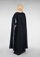 Vêtements hijab NOIR T 96525 Fy Collection-Pelerinli Abiye Elbise