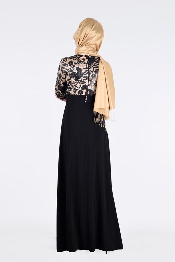 Hijab clothing  T 5241 Virona Gracia Tesettür 1730 Abiye-Alv Fashion - TRENDTESETTÜR