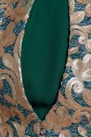 Tesettür giyim YEŞİL ALVİNA ŞİFON ABİYE ELBİSE T 5277