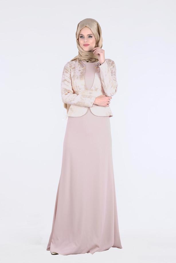 Hijab clothing  T 5292 Jakar 694 Tesettür Abiye-Alv Fashion - TRENDTESETTÜR
