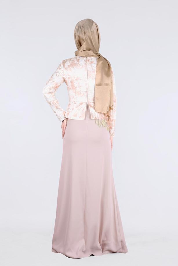 Hijab clothing  T 5292 Jakar 694 Tesettür Abiye-Alv Fashion - TRENDTESETTÜR