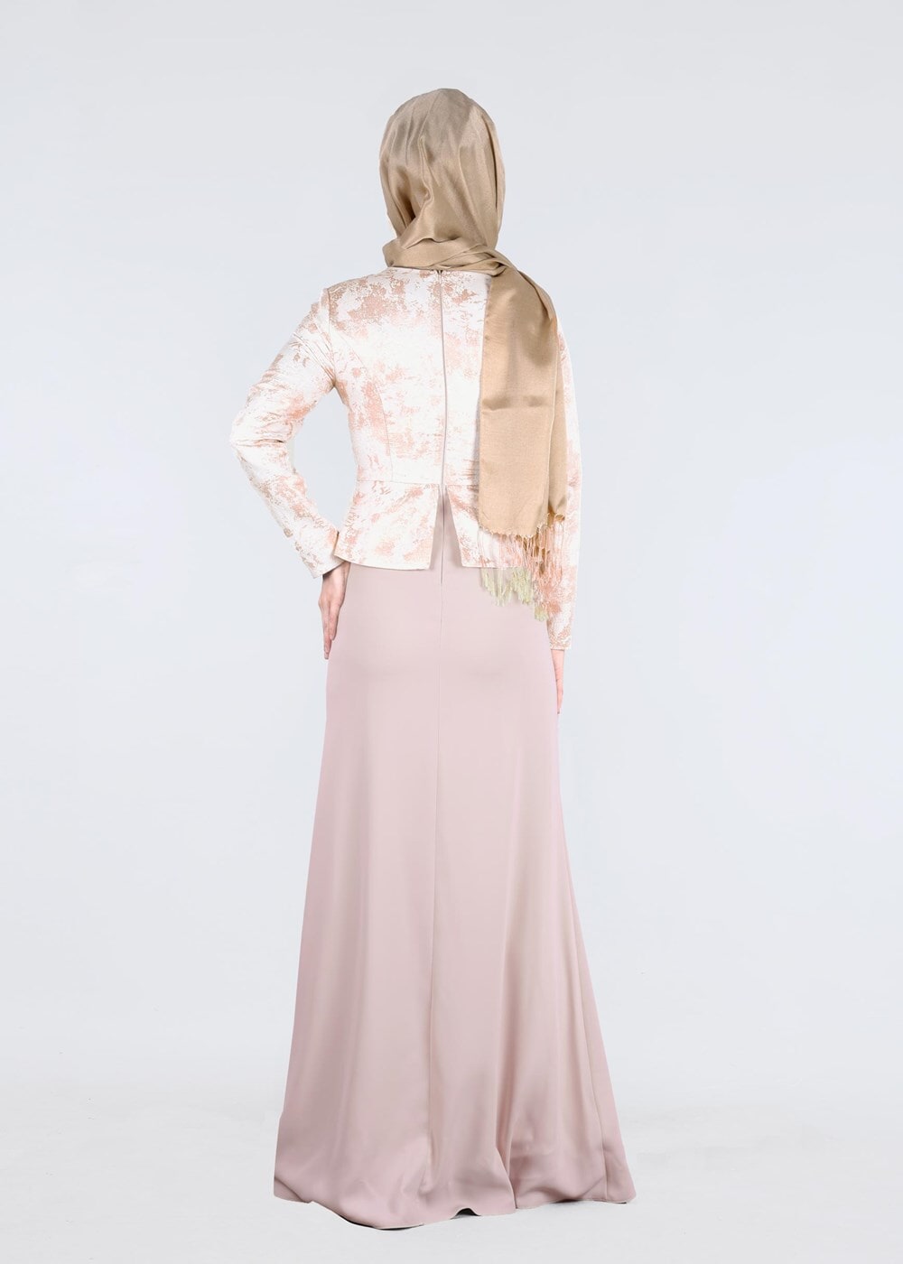 Hijab clothing POWDER T 5292 Jakar 694 Tesettür Abiye-Alv Fashion