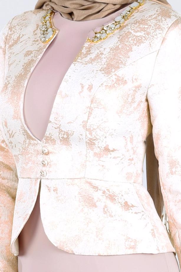 Hijab clothing  T 5292 Jakar 694 Tesettür Abiye-Alv Fashion - TRENDTESETTÜR