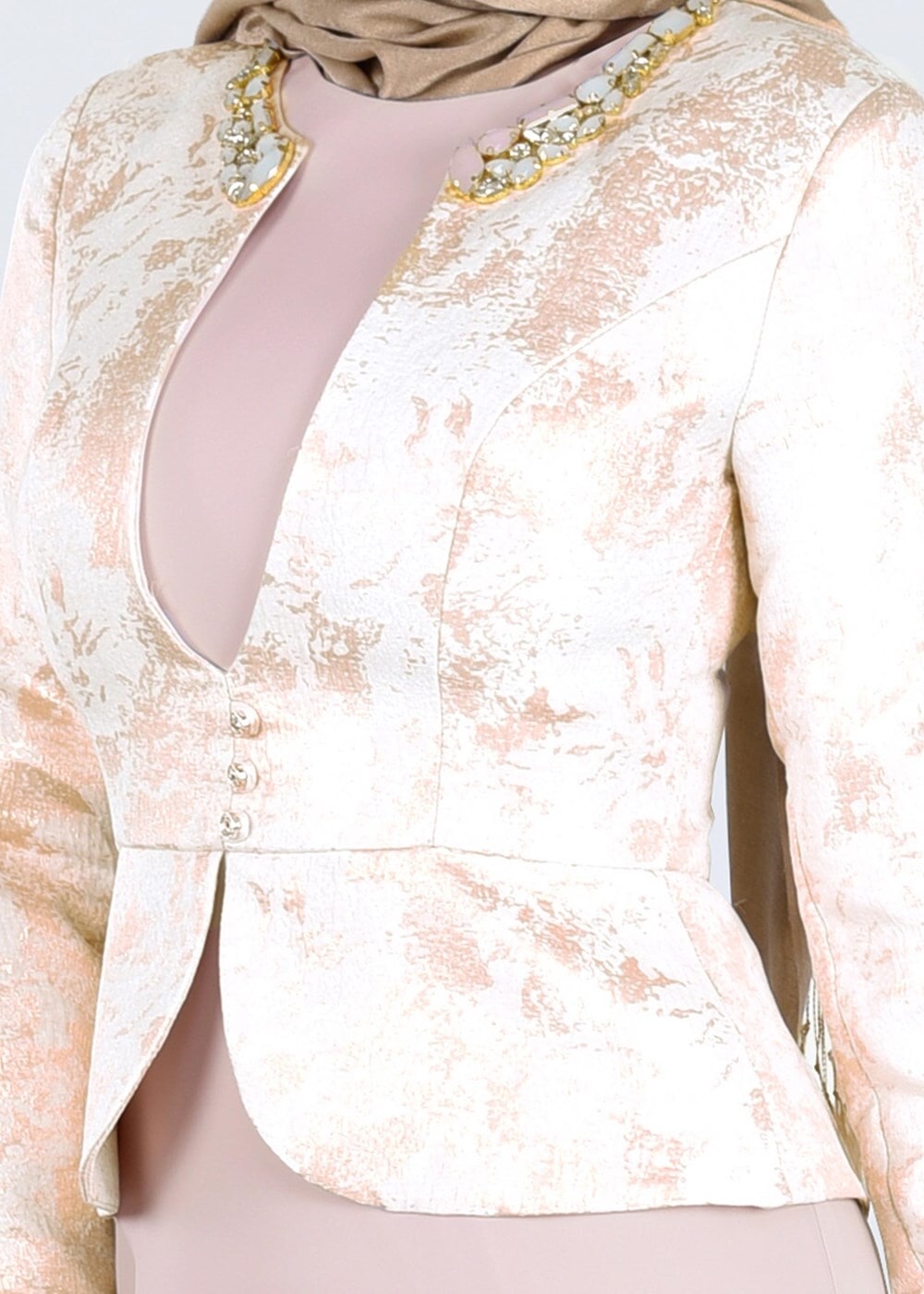 Hijab clothing POWDER T 5292 Jakar 694 Tesettür Abiye-Alv Fashion