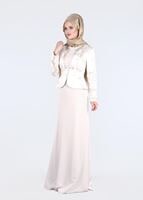 Hijab clothing BEIGE T 5292 Jakar 694 Tesettür Abiye-Alv Fashion