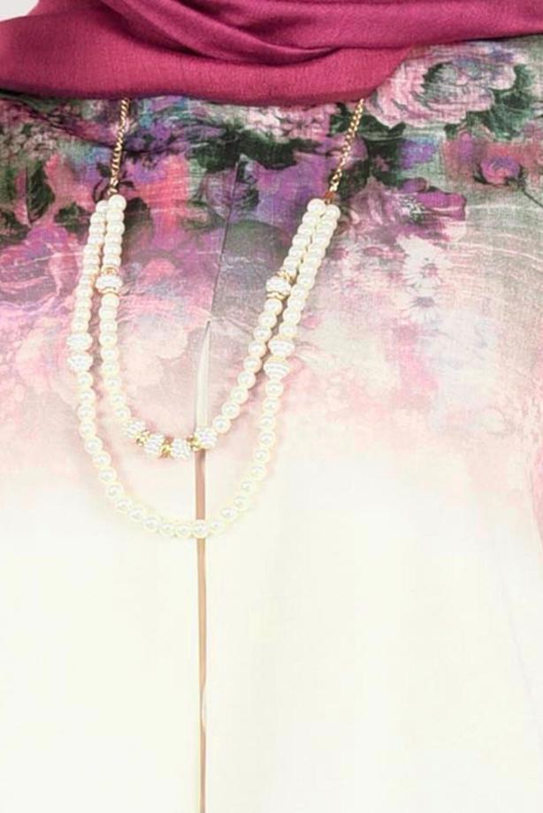 Vêtements hijab  DIGITAL PATTERN BLOUSE 761-1  - TRENDTESETTÜR