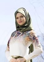 Vêtements hijab CRÈME BLOUSE IMPRIMÉ NUMÉRIQUE 761-1