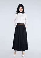 Vêtements hijab CRÈME BLOUSE BRODEE PERLES 5875-1