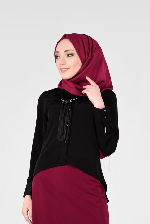 Vêtements hijab  BUTTONED BLOUSE 117  - TRENDTESETTÜR