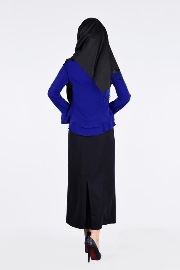 Vêtements hijab  RUFFLE DETAIL BLOUSE 127  - TRENDTESETTÜR