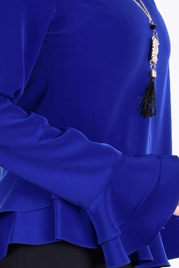 Vêtements hijab  RUFFLE DETAIL BLOUSE 127  - TRENDTESETTÜR