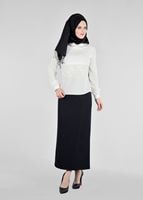 Vêtements hijab CRÈME T 2875 Kasırga-Bebe Yaka Bluz