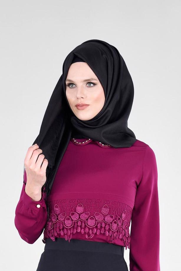 Vêtements hijab  T 2875 Kasırga-Bebe Yaka Bluz - TRENDTESETTÜR