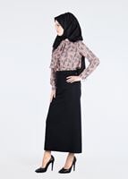 Tesettür giyim PUDRA T 4309 Maglia Tesettür Bluz-Alv Fashion