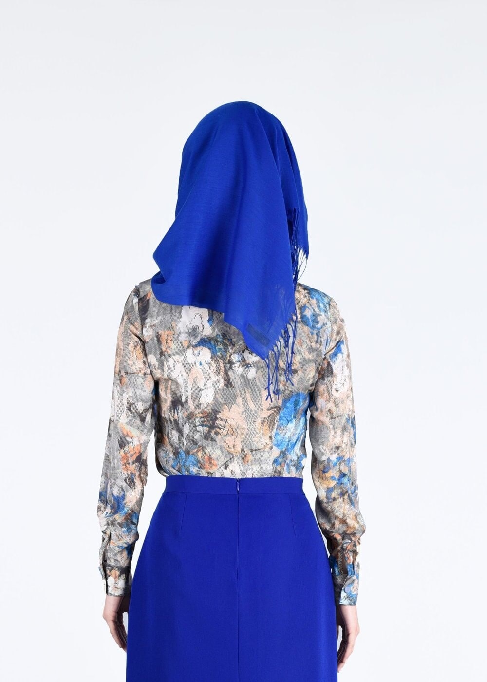 Tesettür giyim MAVİ T 4310 Maglia Tesettür Bluz-Alv Fashion