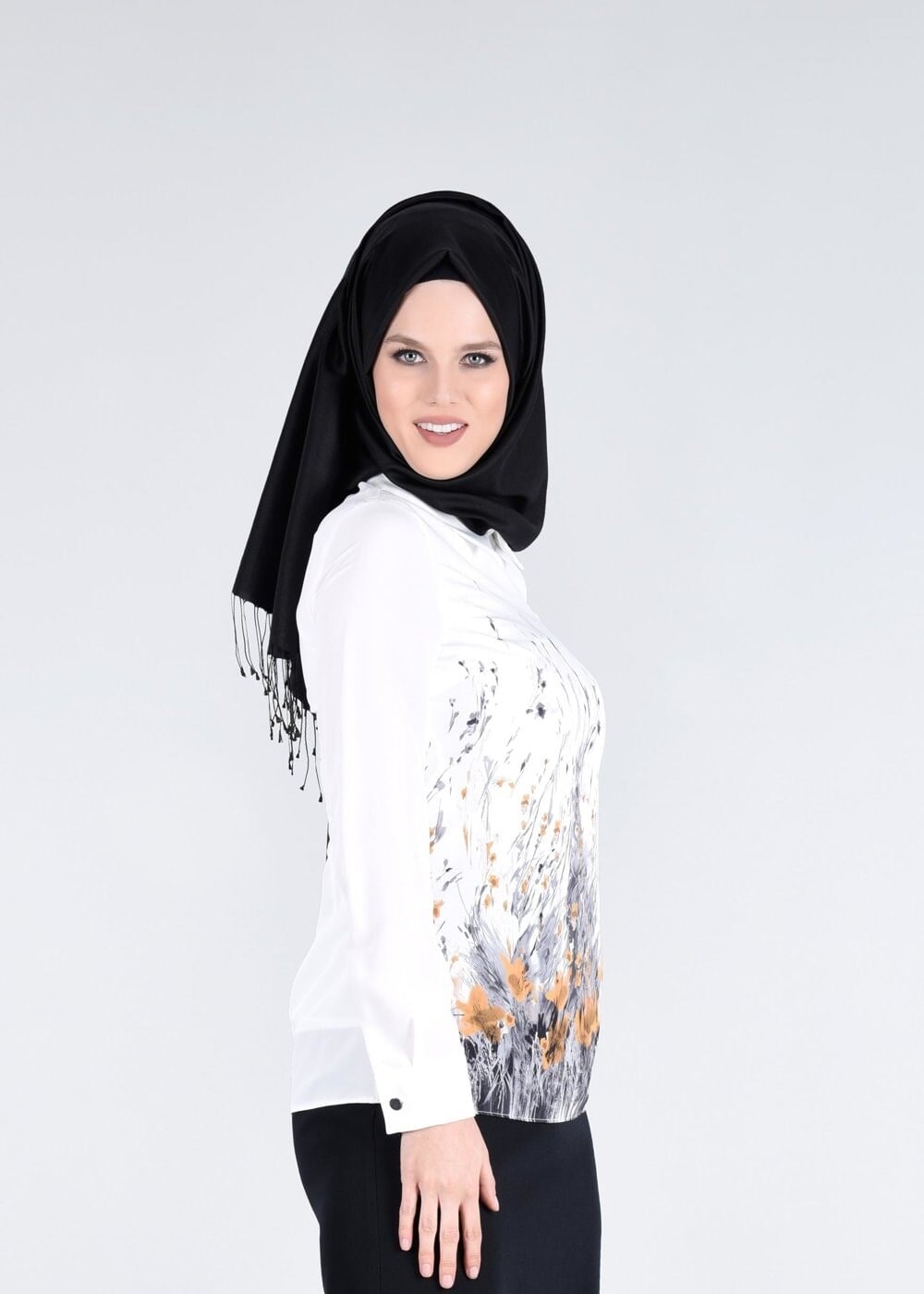 Tesettür giyim KREM T 4311 Koshiba Tesettür Bluz-Alv Fashion