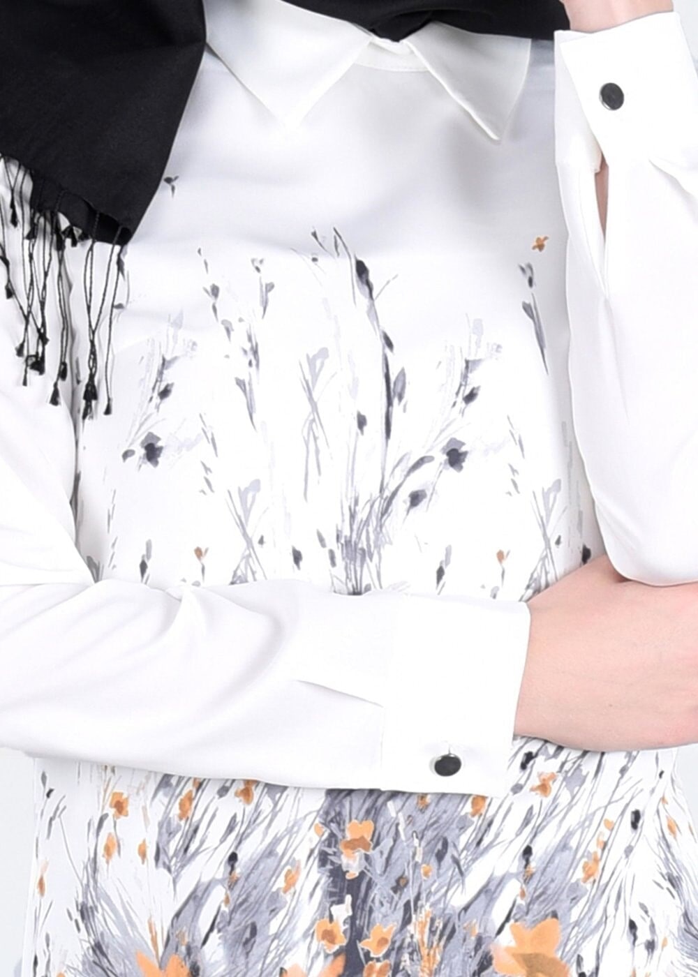 Tesettür giyim KREM T 4311 Koshiba Tesettür Bluz-Alv Fashion