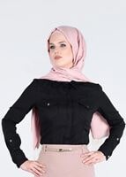 Tesettür giyim SİYAH T 4377 Nora Bluz-Alv Fashion