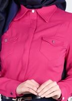 Tesettür giyim FUŞYA T 4377 Nora Bluz-Alv Fashion