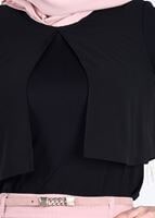 Tesettür giyim SİYAH T 4399 New Viscon Tesettür Lycra Bluz-Alv Fashion