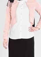 Tesettür giyim PUDRA T 4434 Criss Tesettür Bluz-Alv Fashion