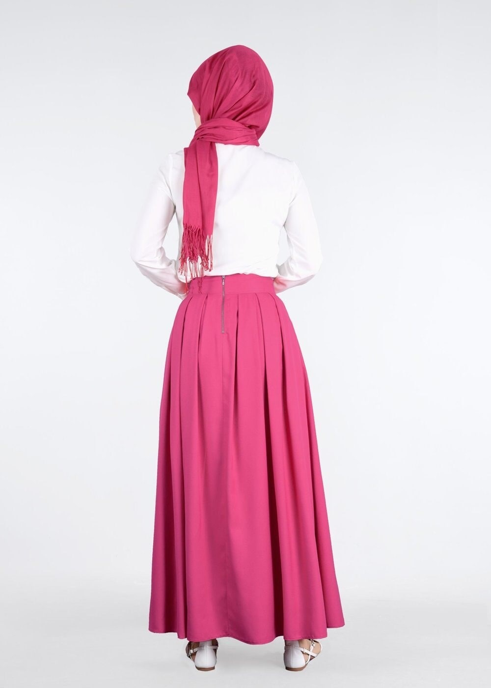 Tesettür giyim KREM GÜPÜR DETAYLI BONCUKLU BLUZ 4438 