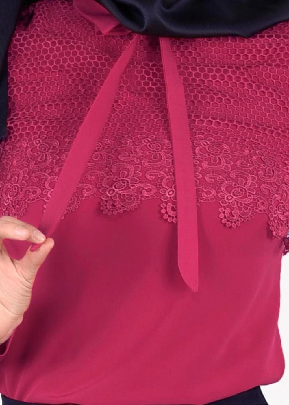 Tesettür giyim FUŞYA T 4439 Criss Tesettür Bluz-Alv Fashion